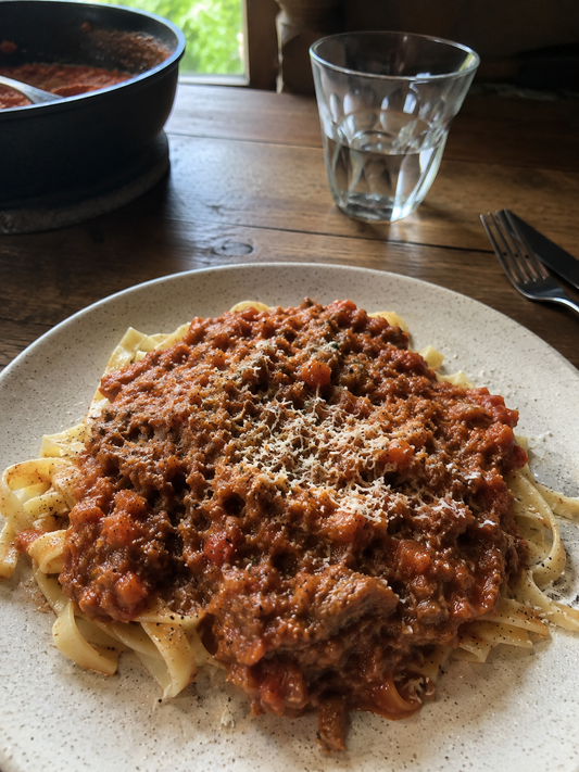 Sauce bolognaise végétale aux pleurotes Champi’Crécy